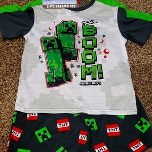 Minecraft 2pc Pajama set